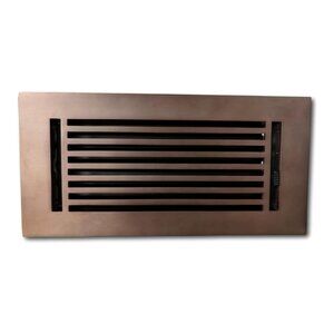 Madelyn Carter Cast Aluminum Linear Vent Cover 4x10, Oil Rubbed Bronze, Adjustab